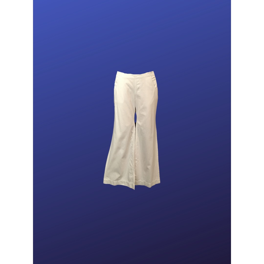 OLD NAVY 100% Cotton Sailor Pants Trouser Jeans, WHITE, Women's Size 10R, NWT