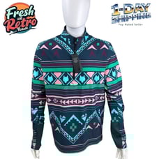 Greyson Golf Pullover XL Men Ghostwolf Sequoia Aztec Forest 1/4 Zip Premium