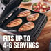 George Foreman Contact Smokeless - Ready Grill, Family Size (4-6 Servings), GRS6