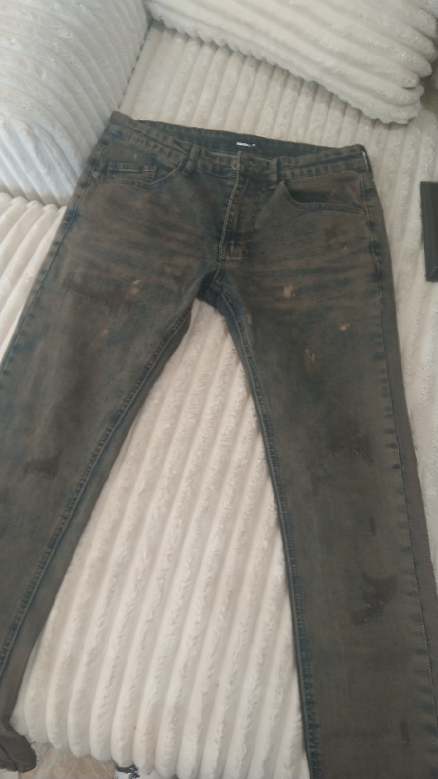 Brown Distressed Skinny Jeans sz 30