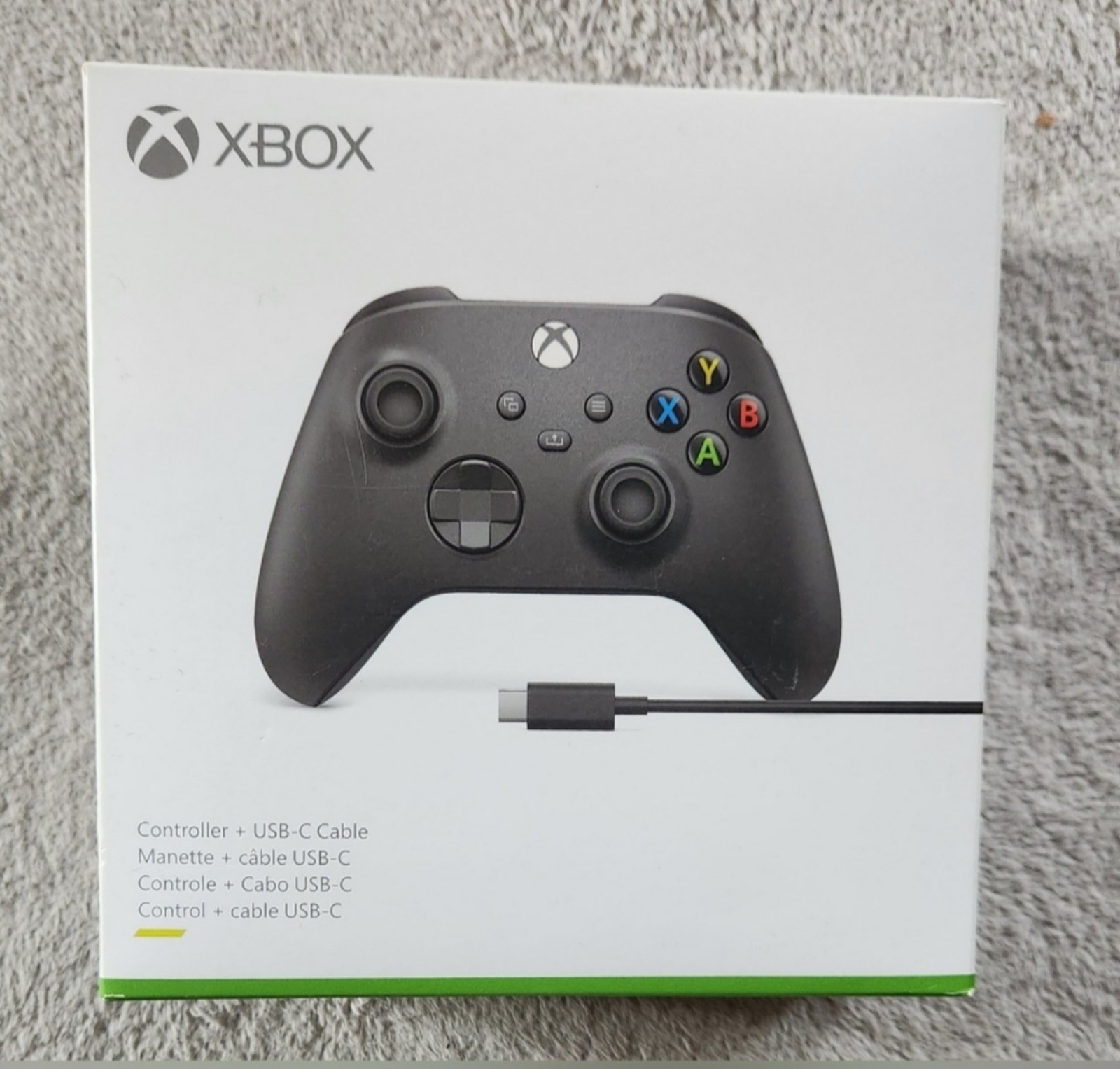 Official Microsoft XBOX Wireless Controller + USB-C Cable [ Black ] NEW