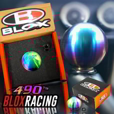 BLOX RACING LIMITED SERIES 490™ SPHERICAL SHIFT KNOB NEO CHROME WEIGHTED BALL