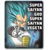 Dragonball Z Super Saiyan VEGETA Fleece Blanket Cuddle Throw, & Mini Figure