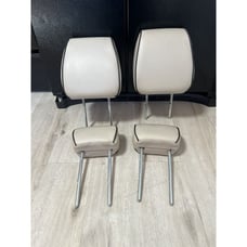2006-2008 Lincoln Mark LT Front Seat Leather Headrest Full Set (4) OEM Cream