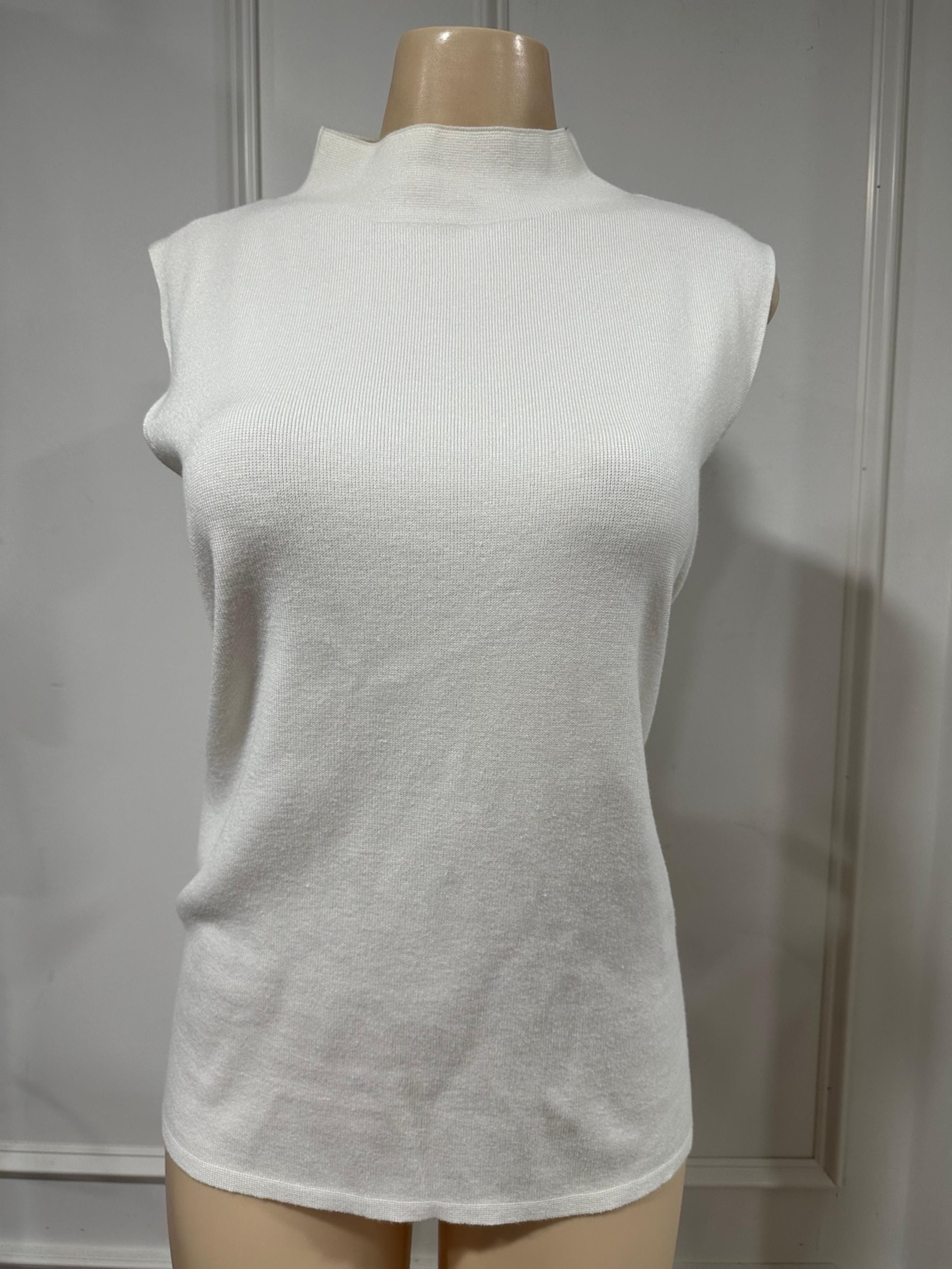 NWT NINE WEST MOCK NECK SWEATER SIZE X LARGE WHT KNIGHT