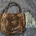 Coach Alex patent leather tote purse - Ink Black