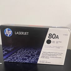 Original HP 80A Black Toner Cartridge Works with HP LaserJet