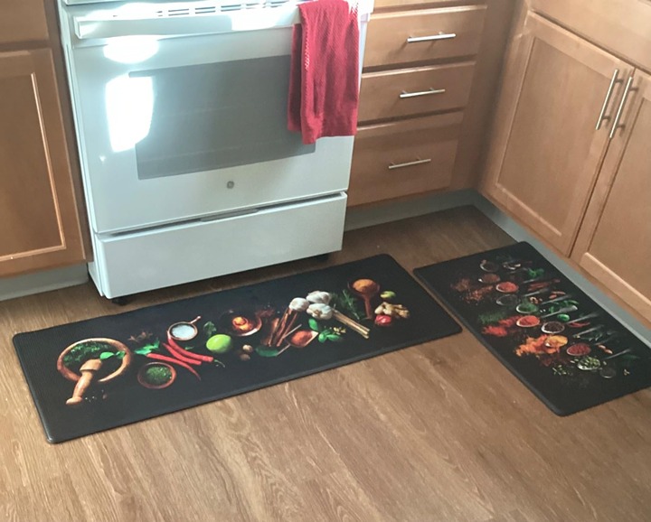Artistic Beautiful Anti Fatigue Kitchen Floor Mat - Unique Floor Mat
