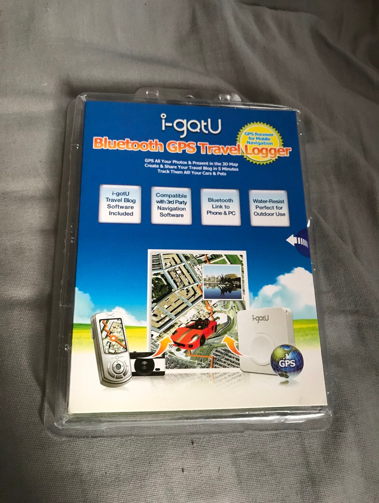 i-gotU GT-200 Bluetooth Travel Blog Master GPS