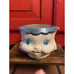 Vintage Blue Eyed Cat Kitty Planter Ceramic Little Miss Priss Cookie Jar EUC