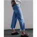 Joe Jeans Blake High Rise Wide Leg Distressed Crop Jean Minerva NEW Sz 34 Womens