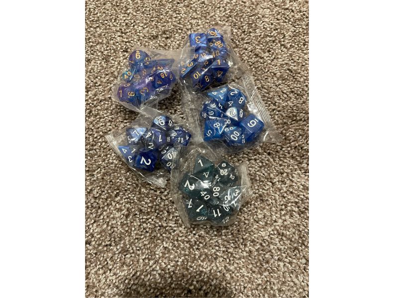 DND Dice Blue