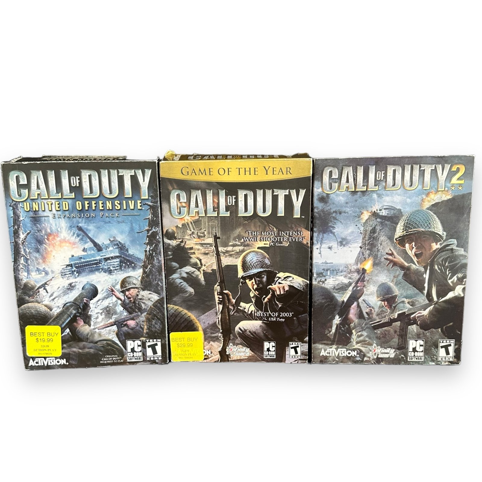 Call Of Duty PC Gaming Bundle Of 3 LN Condition (one Game Of The Year)