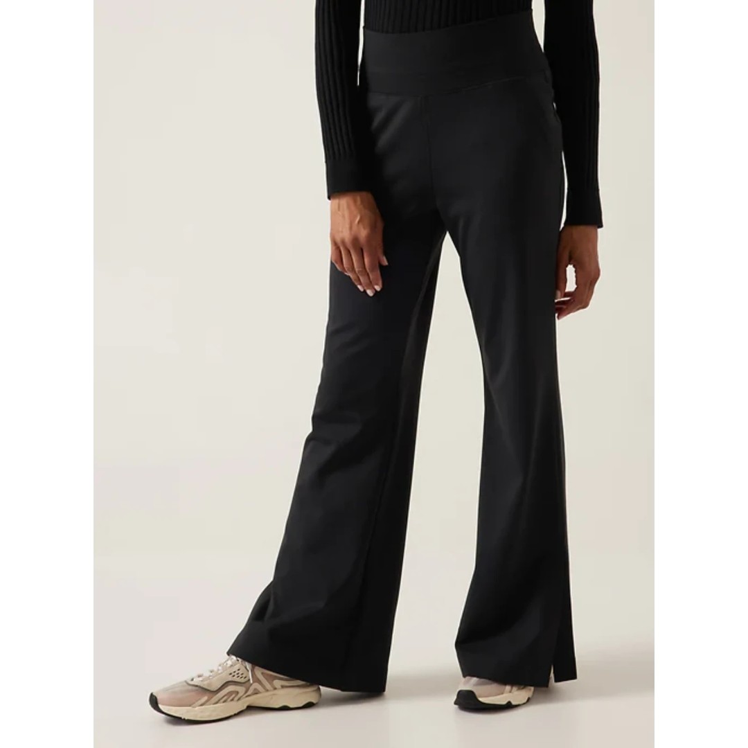 Athleta Venice Flare Pant, Black, Size XL Regular