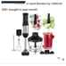 Newest Model(LINKChef) 7 in 1 Immersion Blender, 2 Titanium Steel Blades 800watt