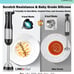 Newest Model(LINKChef) 7 in 1 Immersion Blender, 2 Titanium Steel Blades 800watt