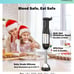 Newest Model(LINKChef) 7 in 1 Immersion Blender, 2 Titanium Steel Blades 800watt