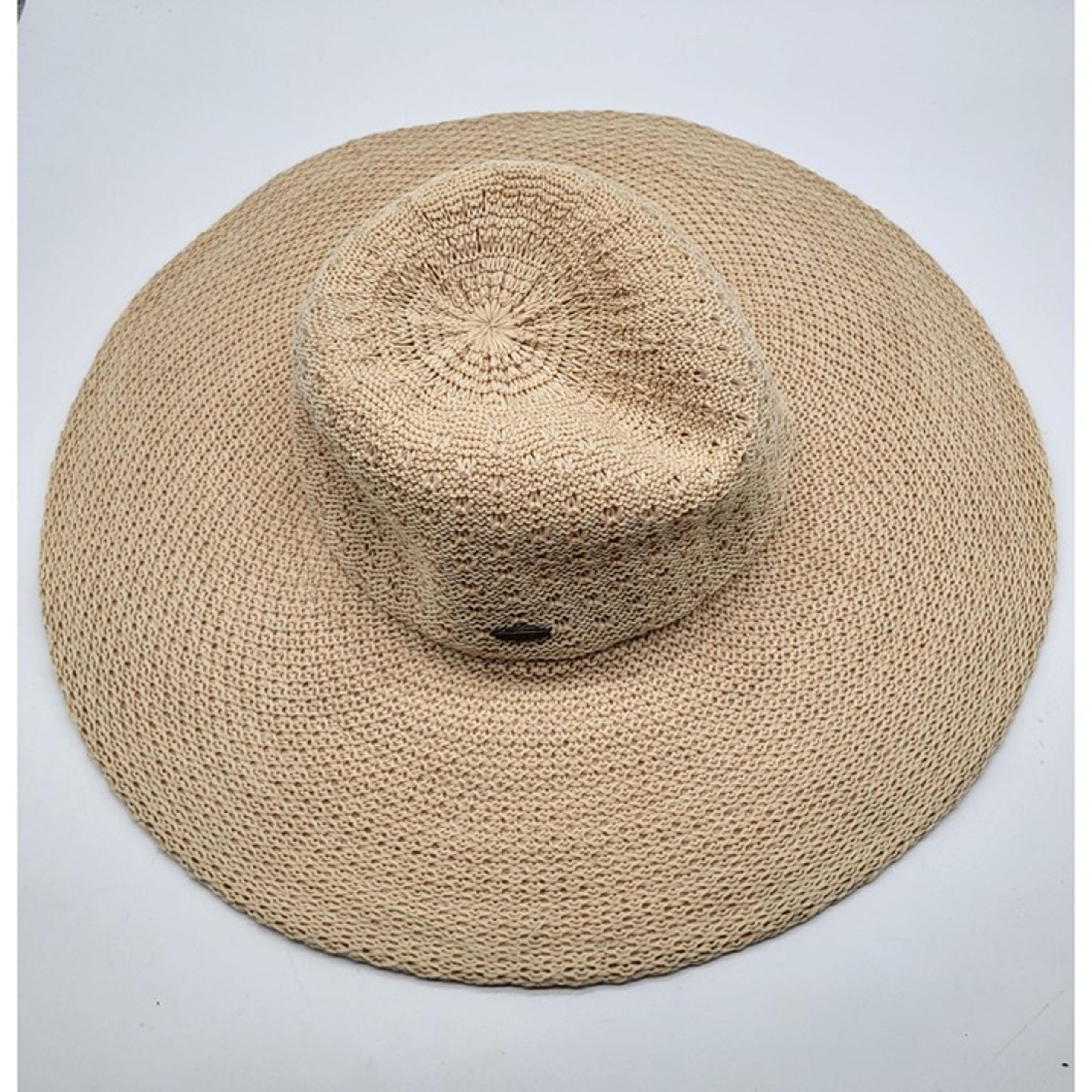 COOLIBAR Womens Perla Packable Wide Brim Floppy Sun Hat Natural UPF Beach Travel