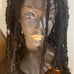 Black 27 inch used butterfly loc lace wig