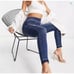 NWT Spanx Distressed Ankle Pull On Blue Jeans Raw Edge Hem Medium Style 20203R