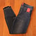 NWT Spanx Distressed Ankle Pull On Blue Jeans Raw Edge Hem Medium Style 20203R