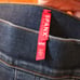 NWT Spanx Distressed Ankle Pull On Blue Jeans Raw Edge Hem Medium Style 20203R