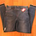 NWT Spanx Distressed Ankle Pull On Blue Jeans Raw Edge Hem Medium Style 20203R