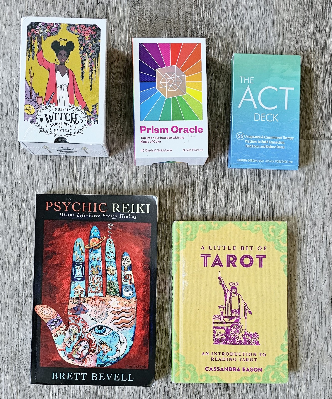 Tarot Spiritual & Self-Discovery Card Decks + Books Bundle