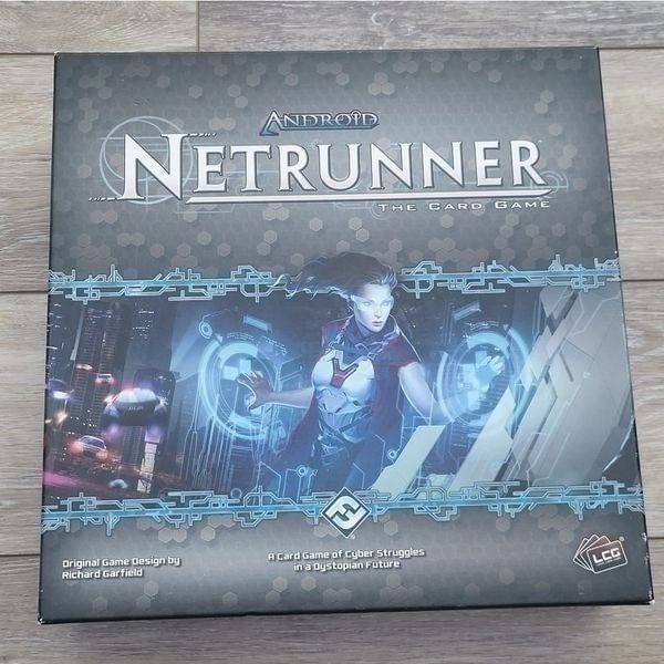 Android Netrunner Card Game pieces like new and 100% complete