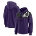 Women's XL Fanatics Purple/Black Phoenix Suns Overslide Quarter-Zip Hoodie NWT
