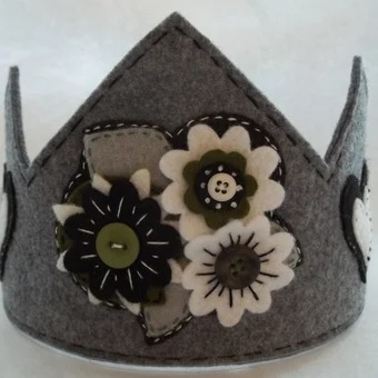 Felt Crown Birthday Party Felt Crown, Birthday Party Hat, Photo Prop, Cosplay