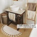NEW Beautiful Rug with Tassels for Your Bathroom - Soft Half Circle 100% Cotton