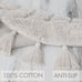 NEW Beautiful Rug with Tassels for Your Bathroom - Soft Half Circle 100% Cotton