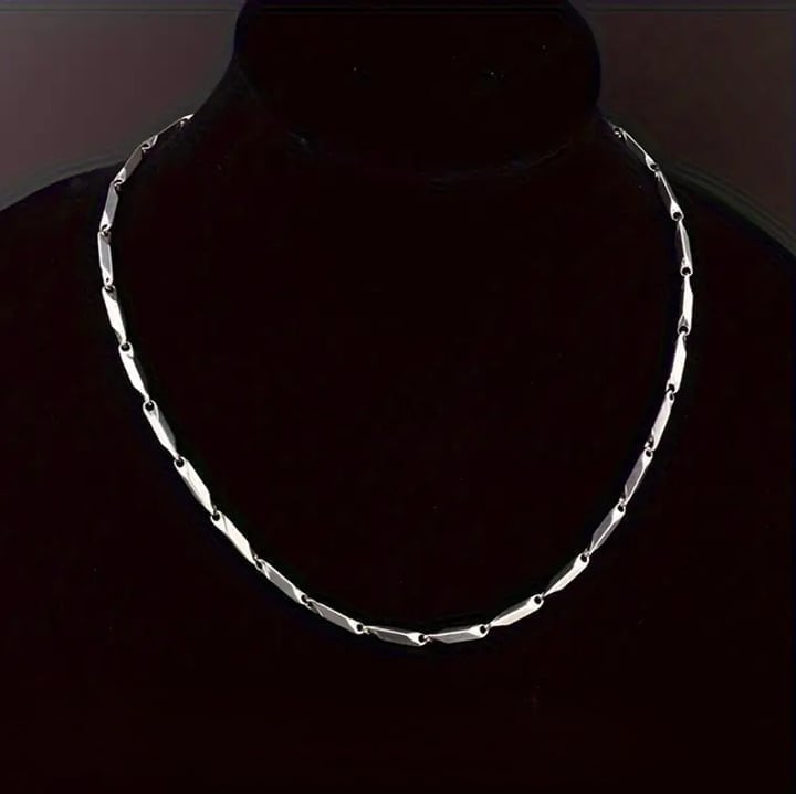 22 Womens 14K White Gold Chain Link Necklace 14 Karat Silver Jewelry 22 inch