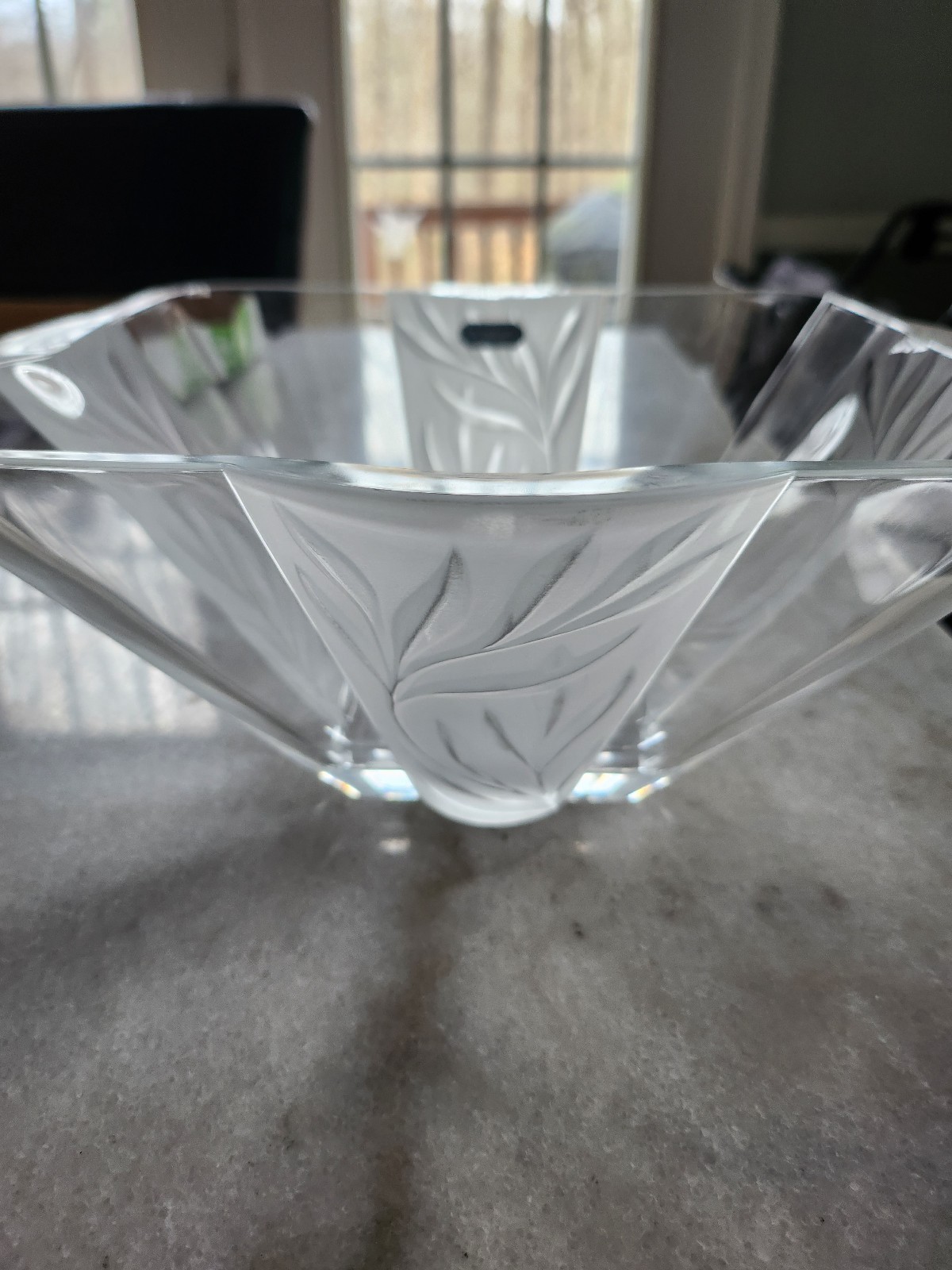 J.G. Durand Vintage French Crystal Bowl, Sogaro pattern