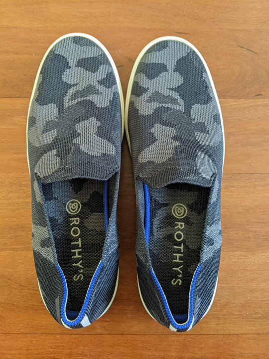 Rothy's Gray/Black Camo The Sneaker\