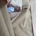 Misha Collection Satin Cut Out Midi Dress Cross back Spaghetti Gown Nude Size 2