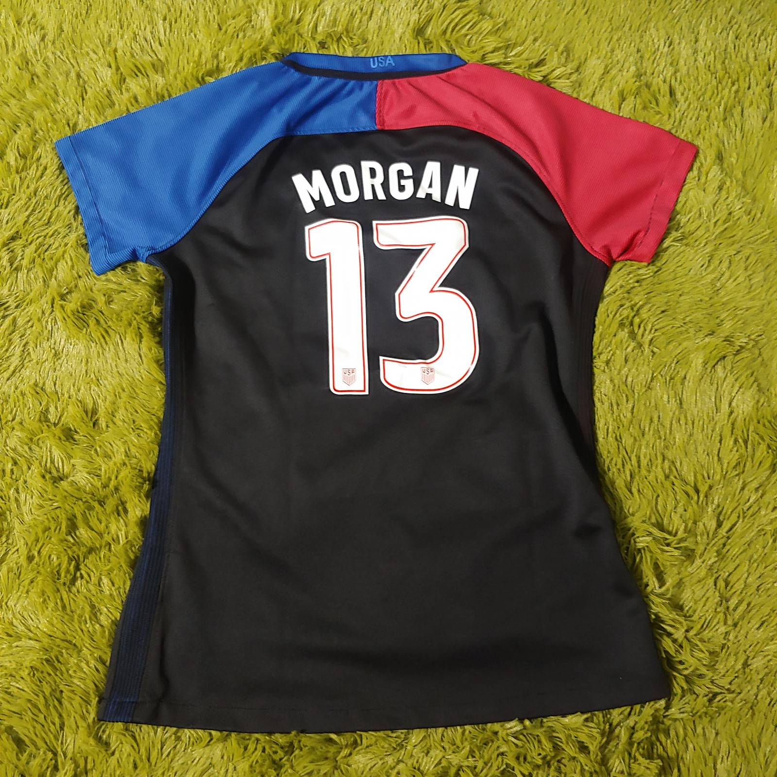 USA Nike Womens 2016 Alex Morgan Away football Soccer Jersey USWNT SZ Medium