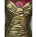 Y2k slip wiggle dress formal party gold snake print