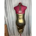 Y2k slip wiggle dress formal party gold snake print