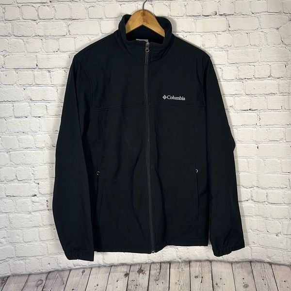 Columbia Mens Bowen Lake Softshell Black Jacket size Medium M NEW