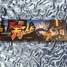 Final Fight Original Arcade Video Game Plexi Marquee Sign