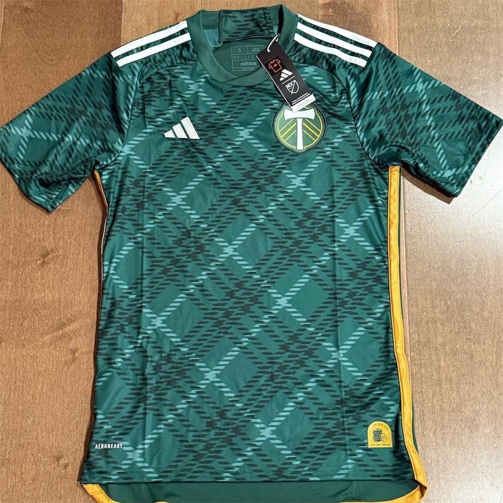 Adidas Portland Timbers Men's Home Soccer Jersey Green Size small