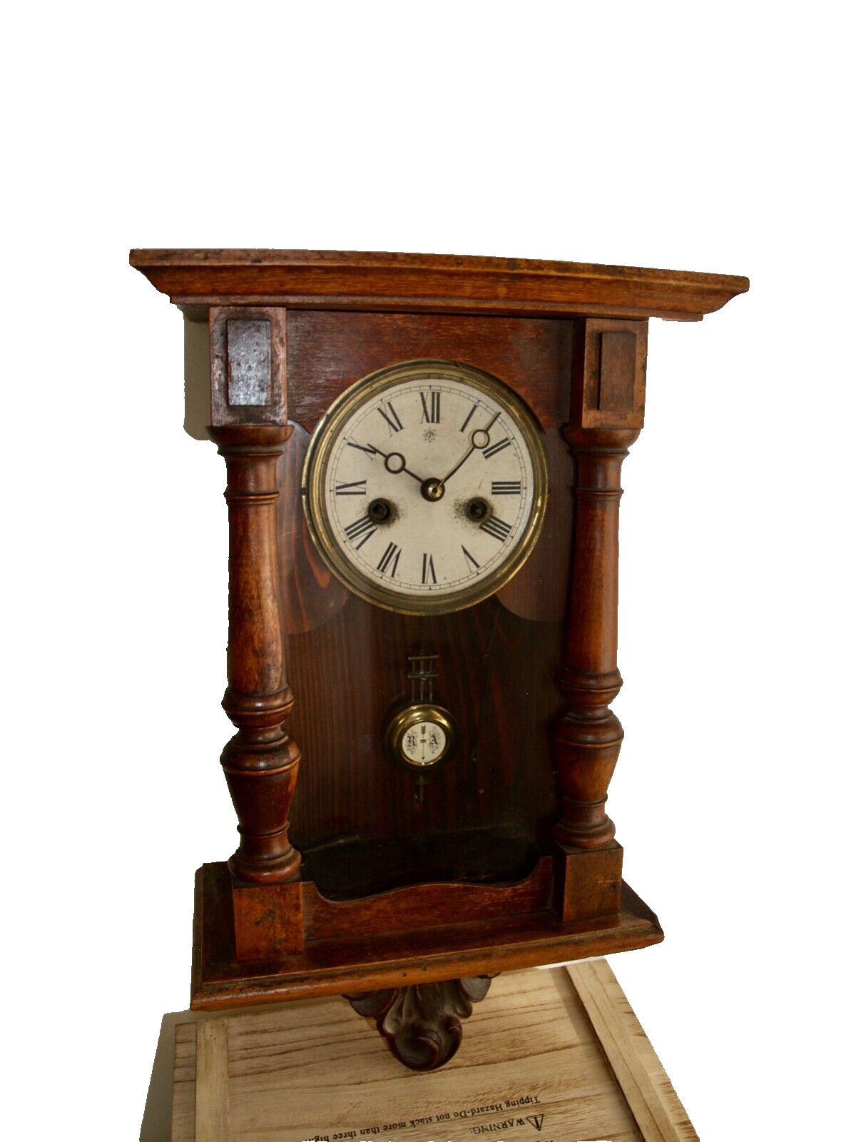 Antique R&A Pendulum German Wall Clock