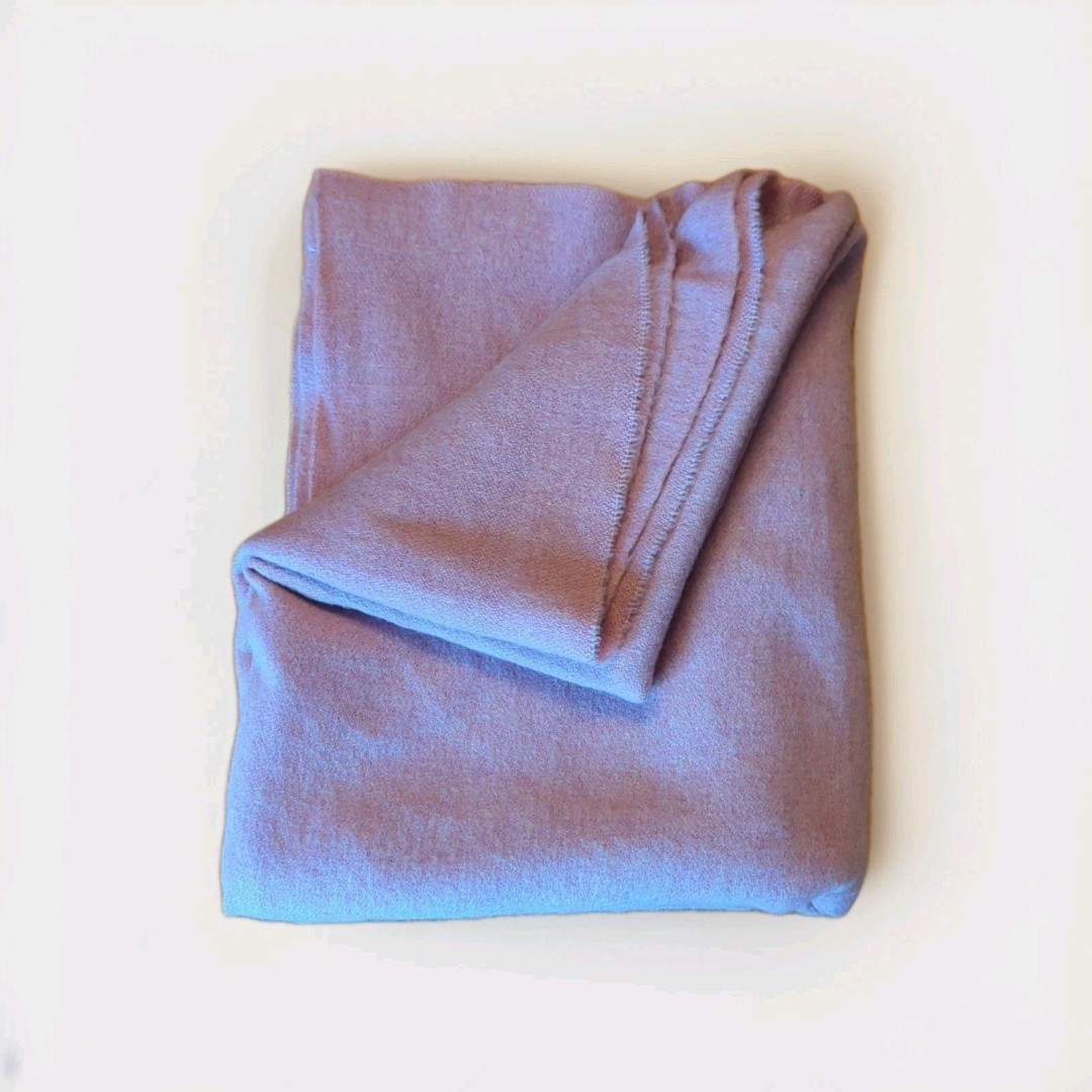 Vintage Kenwood Wool Blanket Pink Soft Heavy 70 X 84 Inches