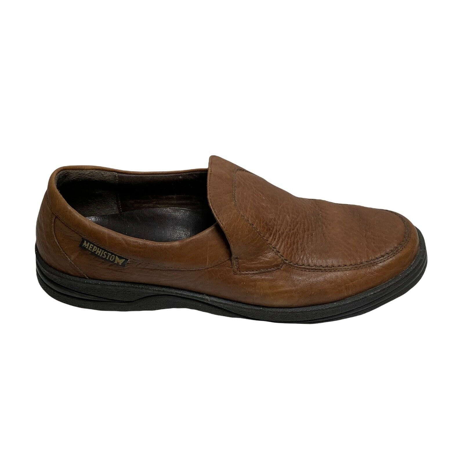 Mephisto Mallory Brown Leather Classic Slip On Loafers Size 9