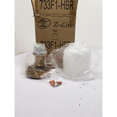 Z-Lite Bryant 9.5 In. 1 - Light Heritage Brass Flush Mount 733F1-HBR Open Box