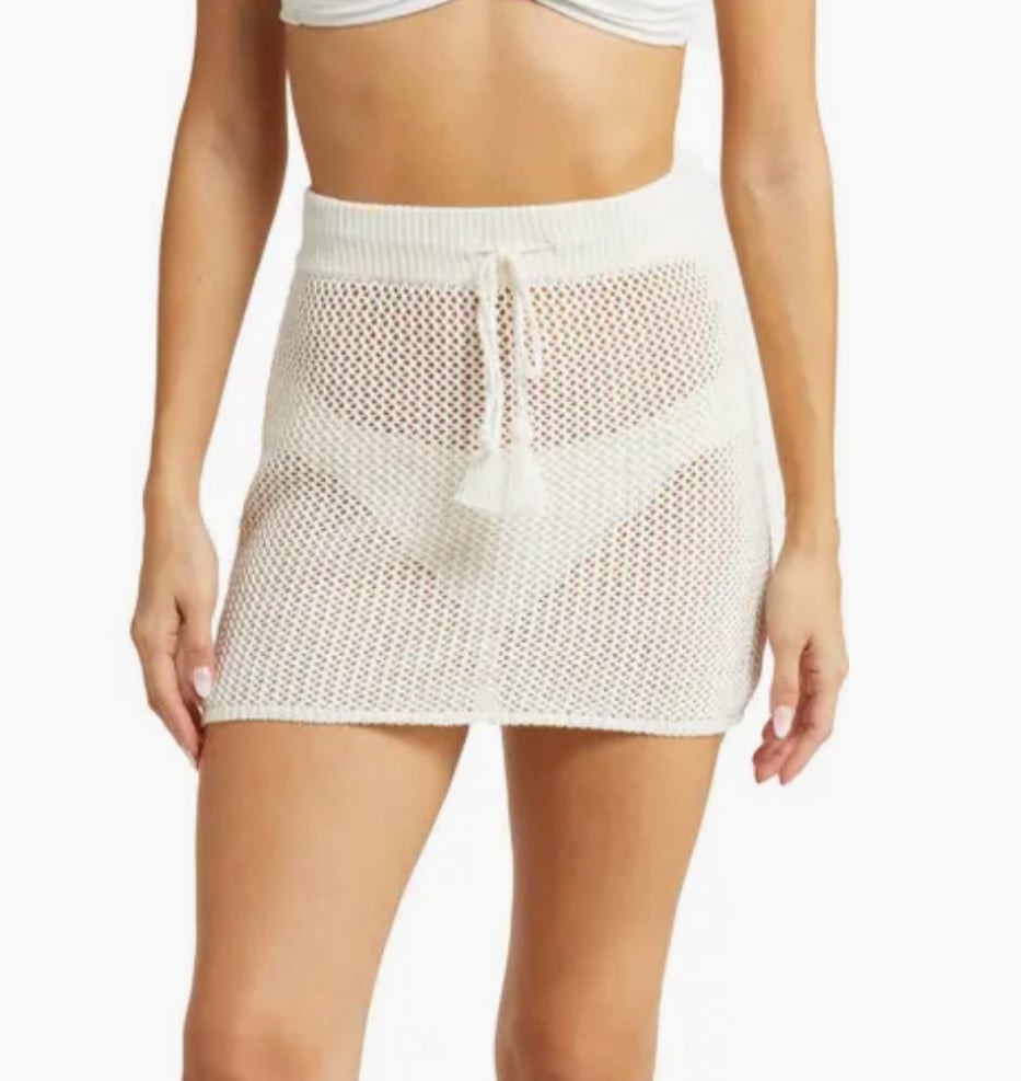 L*Space Coast Is Clear Sheer Cover-Up Miniskirt