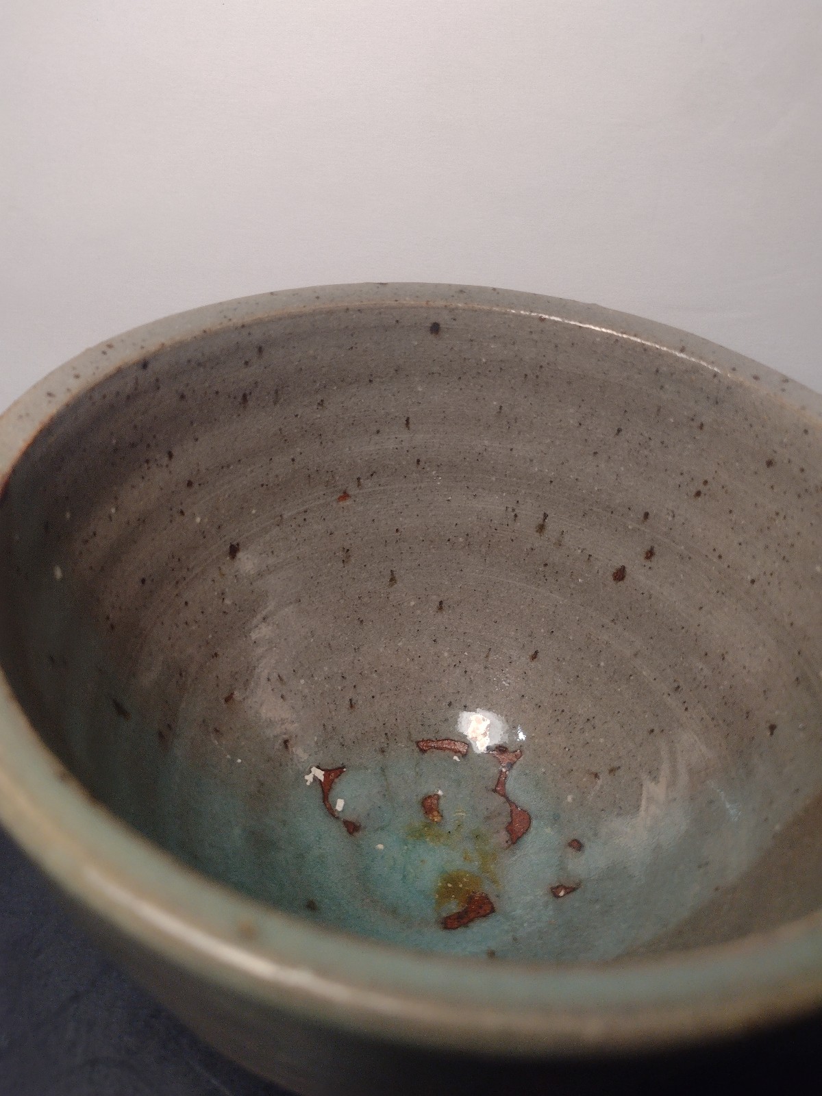 Vintage pottery bowl signed on bottom store 93