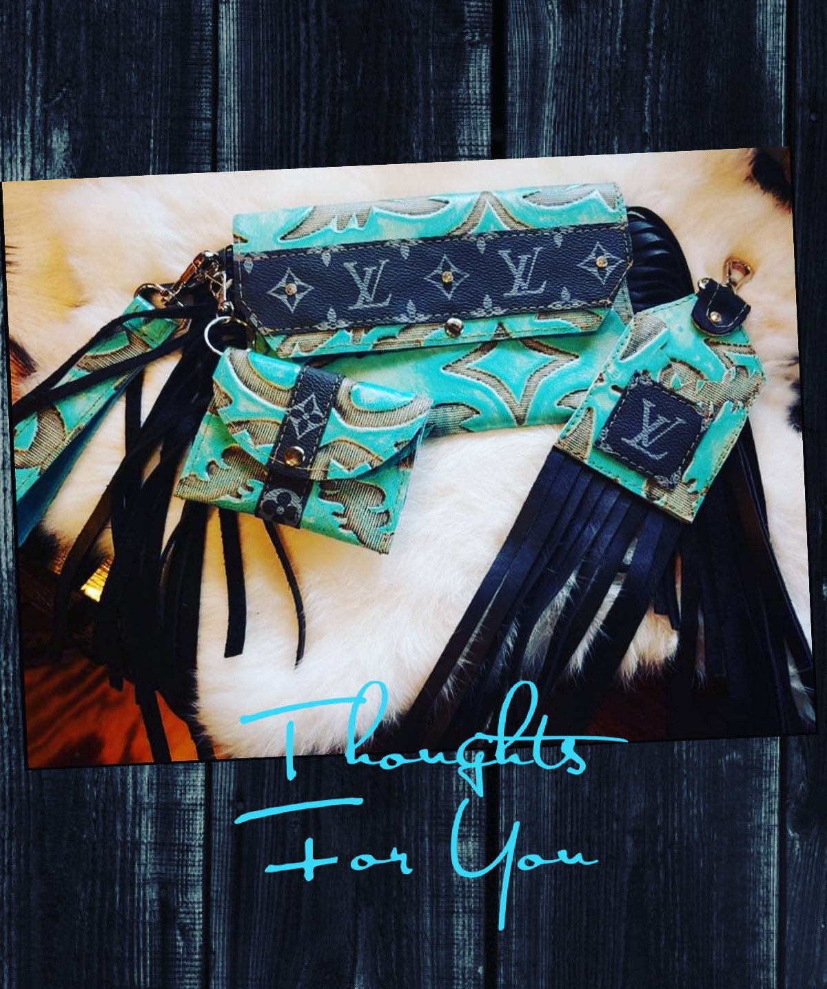 Cowhide Clutch set